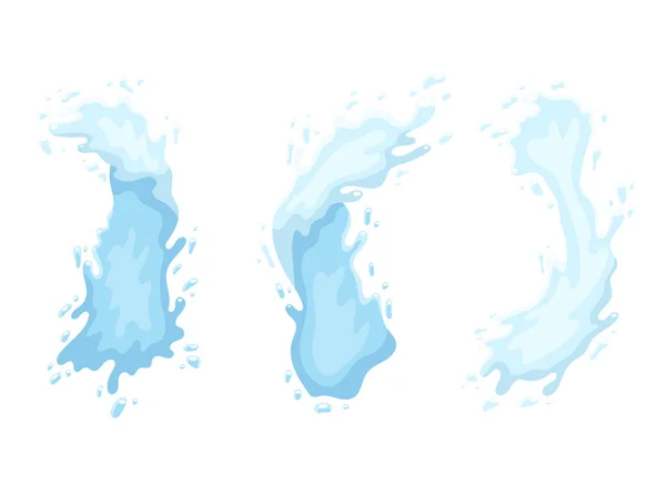Acqua Spruzzi Vettoriale Disegno Illustrazione Isolato Sfondo — Vettoriale Stock