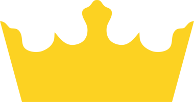 Çarpıcı, basit bir illüstrasyonda siyah bir arkaplana karşı canlı altın bir taç sergileniyor. Taç, krallığı, otoriteyi ve gücü simgeler..