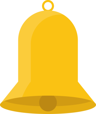 Bu, katıksız siyah bir zemin üzerine kurulmuş altın bir çanın dijital görüntüsü. Tasarımı basit ve pürüzsüz, parlatılmış metalik bir yüzeyi işaret ediyor..