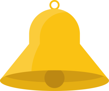 Dijital olarak hazırlanmış altın bir çan siyah bir arkaplanda sergilenir. Çan, pürüzsüz yüzeyi ve basit tasarımıyla bir gelenek ve uyarı hissi uyandırıyor..