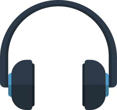 Görüntü titizlikle tasarlanmış bir çift kulaklık gösteriyor. Şık görünüşü müzik meraklıları ve ses uzmanları için çağdaş bir ses deneyimi olduğunu gösteriyor..