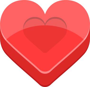 Canlı bir kırmızı kalp çizimi katmanlı derinlikler ve parlak, parlak bir efekt içerir, pürüzsüz gradyanlarla ve parıltısını arttıran koyu bir arka planla birlikte..