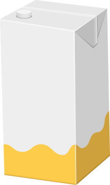 Belirgin bir şekilde beyaz ve gri dikdörtgen bir karton sergilenmektedir. Kutunun üstü vida kaplamalı ve tabanın altında çizimli sarı sıvı dalgası var..