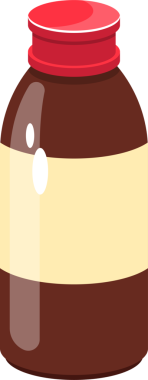 Bir vektör illüstrasyonu koyu kahverengi bir madde ile dolu bir karton kavanoz tasvir eder. Kavanozun ortasında kırmızı bir kapak ve bronz bir etiket var. Siyah arkaplanda izole.