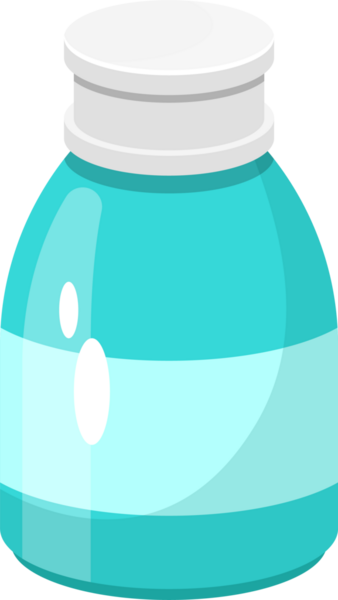 Beyaz kapaklı bir gök mavisi kavanoz, siyah bir arkaplana karşı çizgi film tarzında tasvir edilir. Kavanoz tasarım açısından basit ve bir etiket için hazır gibi görünüyor..