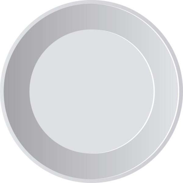 Gri tonlarda yuvarlak, boş bir tabak koyu bir arkaplanda sergilenir. Minimalist tasarımı çeşitli mutfak bağlamları için uygundur..