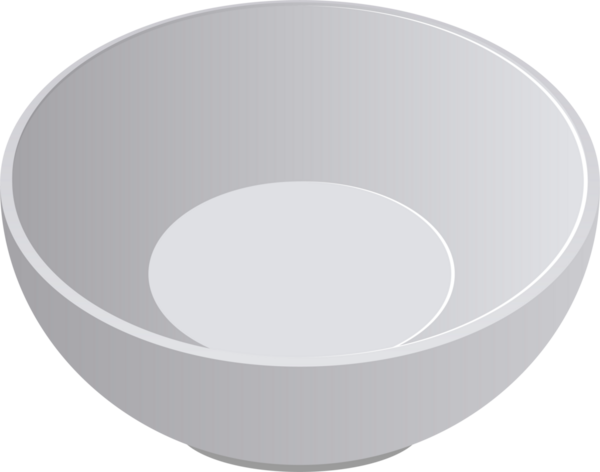 Gradyan gri bir kase kullanıma hazır. Basit şekli her şey için çok yönlüdür. Görüntü pürüzsüz yüzeylere odaklanıyor, kasenin tasarımını vurguluyor..