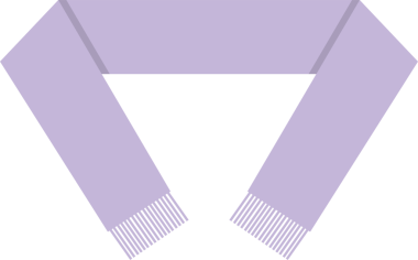 Açık mor, dikdörtgen bir eşarp koyu siyah bir arkaplan üzerine serpiştirilmiş kenarları ile sergilenir. Tasarım basit ve temiz, sıcaklığı ve stili çağrıştırıyor..