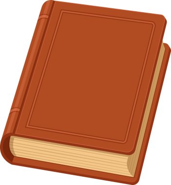 Bu resim kapalı, sert ciltli bir kitap görüntüler. Kitap izleyiciye bir açıyla bakıyor. Kalın, kırmızımsı kahverengi kapağı var ve sayfalarla dolu..