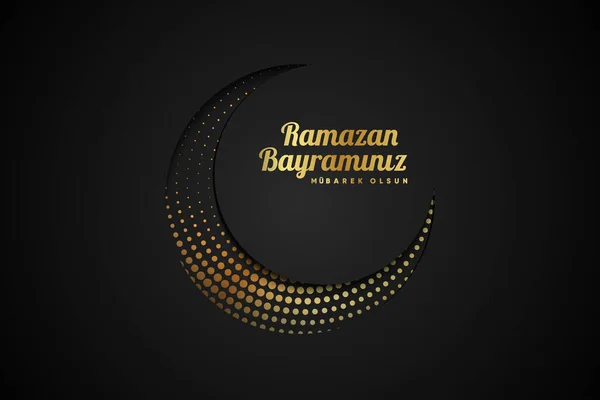 Islamiska Hälsningar Ramadan Kareem Kort Design Bakgrund Med Lyktor Och — Stock vektor