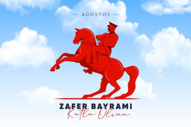 30 Ağustos Zafer Bayrami Zafer Günü Türkiye. Tercümesi: 30 Ağustos 'ta Türkiye' de zafer ve Ulusal Gün kutlandı. (Türkçe: 30 Agustos Zafer Bayrami Kutlu Olsun) Tebrik kartı şablonu.