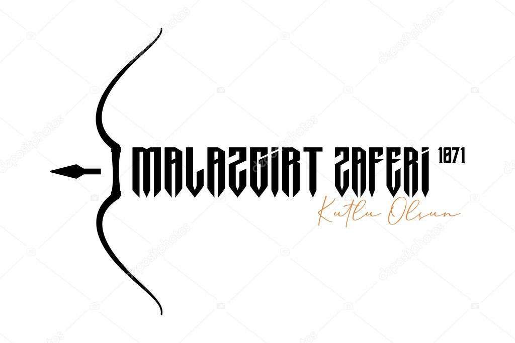 1071 August 26, Malazgirt Zaferi Kutlu Olsun. (Happy Malazgirt Victory) Greeting card, banner, social media template, banner vector illustration.