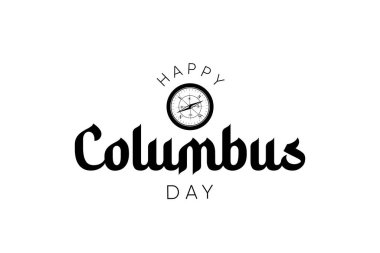  Kolomb Günü 'nün reklam, poster, afiş ve Amerikan bayrağıyla dolu şablonu kutlu olsun. Columbus Günü duvar kağıdı.