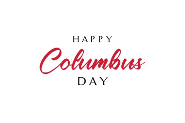  Kolomb Günü 'nün reklam, poster, afiş ve Amerikan bayrağıyla dolu şablonu kutlu olsun. Columbus Günü duvar kağıdı.