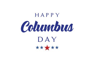  Kolomb Günü 'nün reklam, poster, afiş ve Amerikan bayrağıyla dolu şablonu kutlu olsun. Columbus Günü duvar kağıdı.