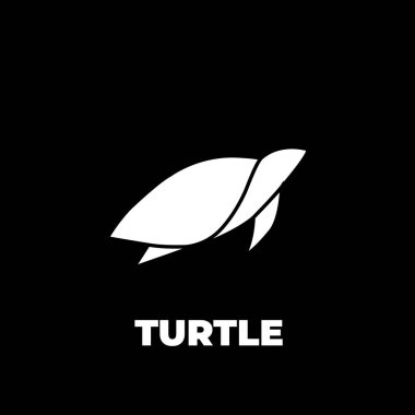 Beyaz arkaplanda Trutle logo vektör dosyası