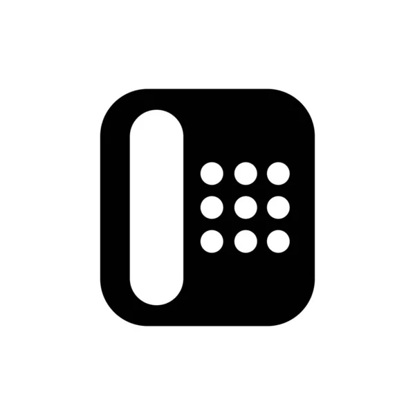 Telefon Ikon Trendig Platt Stil Isolerad Vit Bakgrund Telefonsymbol Vektorillustration — Stock vektor