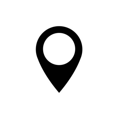 Konumun basit formlarının vektör simgesi. konum noktası, semboller için mükemmel