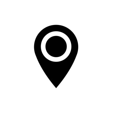 Konumun basit formlarının vektör simgesi. konum noktası, semboller için mükemmel