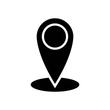 Konumun basit formlarının vektör simgesi. konum noktası, semboller için mükemmel