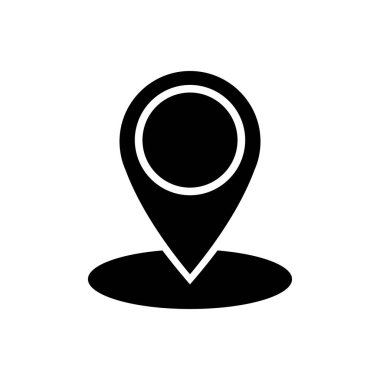 Konumun basit formlarının vektör simgesi. konum noktası, semboller için mükemmel