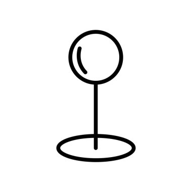 Konumun basit formlarının vektör simgesi. konum noktası, semboller için mükemmel