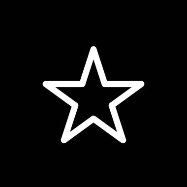Düz dizaynlı Star _ IconStar simgesi. Beyaz arkaplanda yıldız simgesi. Vektör illüstrasyonu.