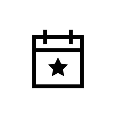 Düz dizaynlı Star _ IconStar simgesi. Beyaz arkaplanda yıldız simgesi. Vektör illüstrasyonu.