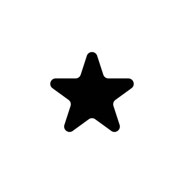 Icône Star Iconstar Dans Design Plat Icône Étoile Sur Fond — Image vectorielle