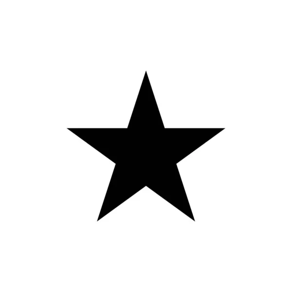 Star Iconstar Symbol Flachem Design Sternsymbol Auf Weißem Hintergrund Vektorillustration — Stockvektor