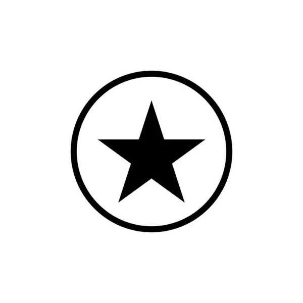 Ícone Star Iconstar Design Plano Ícone Estrela Fundo Branco Ilustração — Vetor de Stock