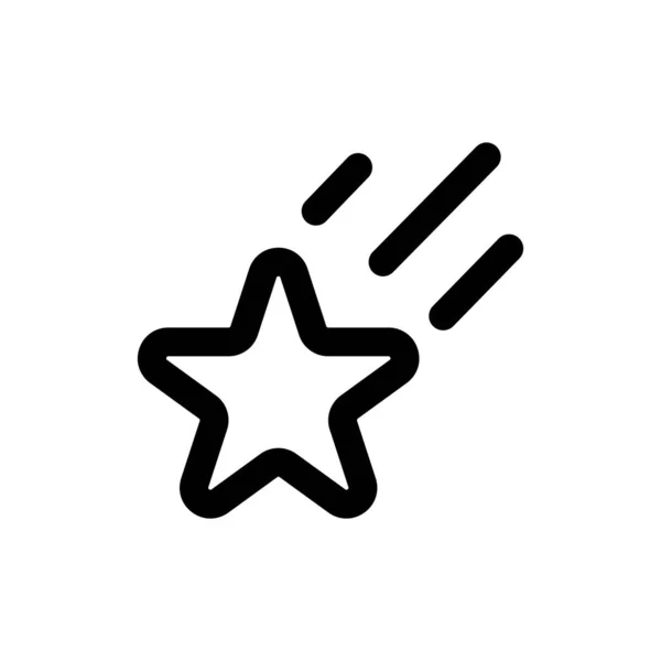 Star Iconstar Icoon Plat Ontwerp Sterrenpictogram Witte Achtergrond Vectorillustratie — Stockvector