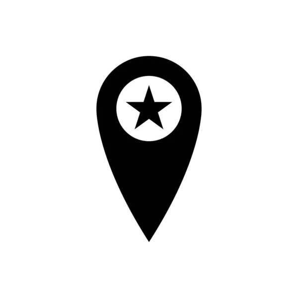 Star Ikone Flachen Design Sternsymbol Auf Weißem Hintergrund Vektorillustration — Stockvektor