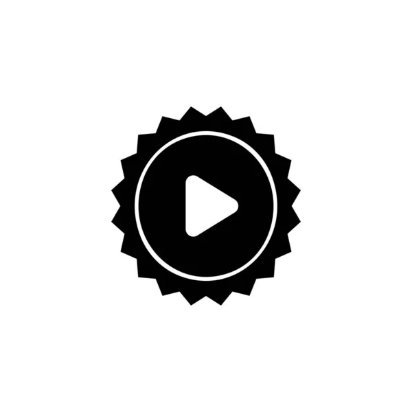 Video Play Button Icon Start Audio Video Action Media Symbol — Stock Vector