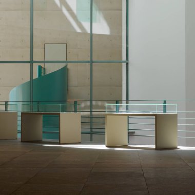 Bonn. Kuzey Ren-Vestfalya. Almanya. 07.07.2024. Kunstmuseum Bonn 'un iç kısımları..