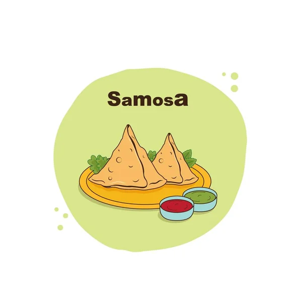 Hint sokak yemekleriyle Samosa, Hint sokak yemekleri..