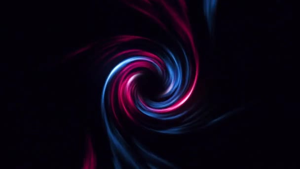 Fond Onde Abstrait Galaxy Numérique Red Blue Tunnel Mouvement Spatial — Video