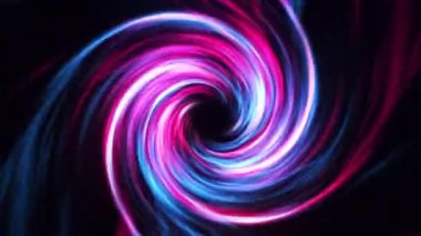 3D Dijital Galaksi Soyut Dalga Arkaplanı. Kırmızı Mavi Tünel. Uzay Hareketi, Girdap.