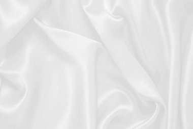 Beyaz kumaş doku arka plan, dalgalı kumaş