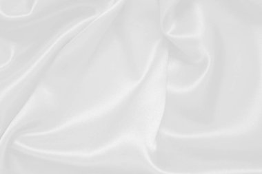 Beyaz kumaş doku arka plan, dalgalı kumaş