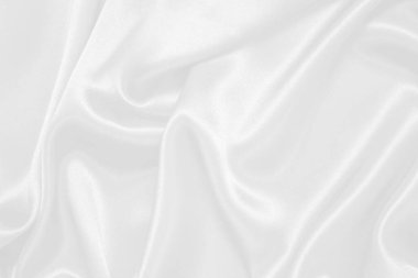 Beyaz kumaş doku arka plan, dalgalı kumaş