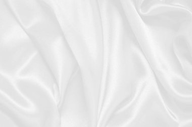 Beyaz kumaş doku arka plan, dalgalı kumaş