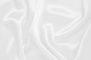 Beyaz kumaş doku arka plan, dalgalı kumaş