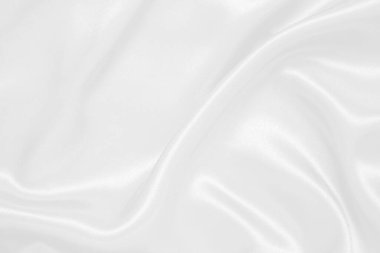 Beyaz kumaş doku arka plan, dalgalı kumaş