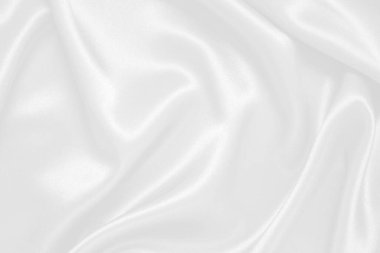 Beyaz kumaş doku arka plan, dalgalı kumaş