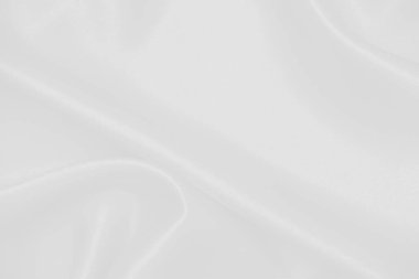 Yumuşak dalgalı soyut beyaz kumaş arkaplanı