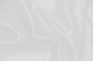 Yumuşak dalgalı soyut beyaz kumaş arkaplanı