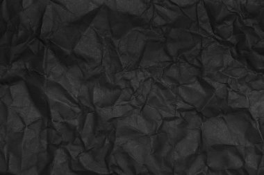 arkaplan olarak siyah buruşmuş kağıt dokusu