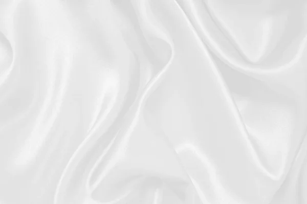 白い布のテクスチャ背景 波状のファブリック — ストック写真