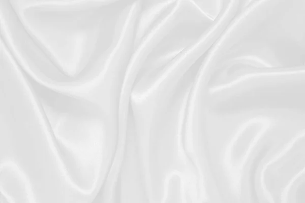 Белая Текстура Фона Волнистая Ткань — стоковое фото
